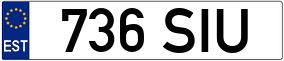 Truck License Plate
